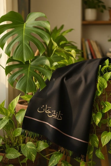 Custom Name Winter Shawls|Black 2