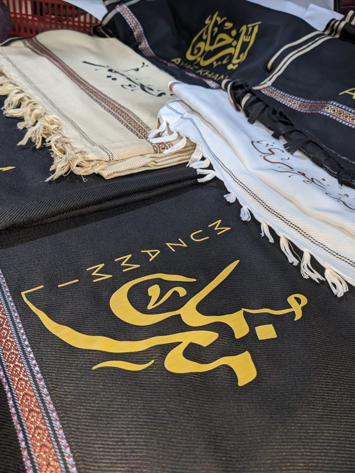 Custom Name Winter Shawls|Black 8